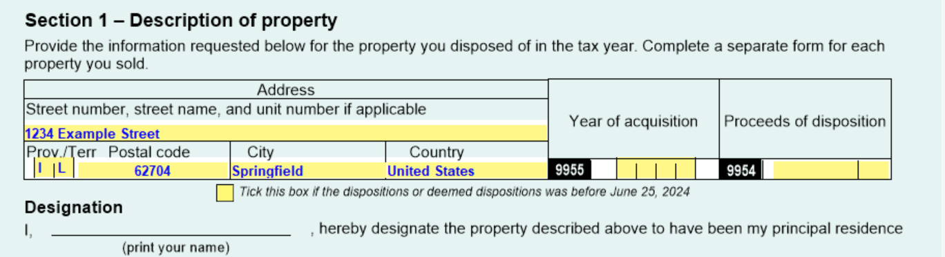 T2091 (IND)(4) foreign address fields