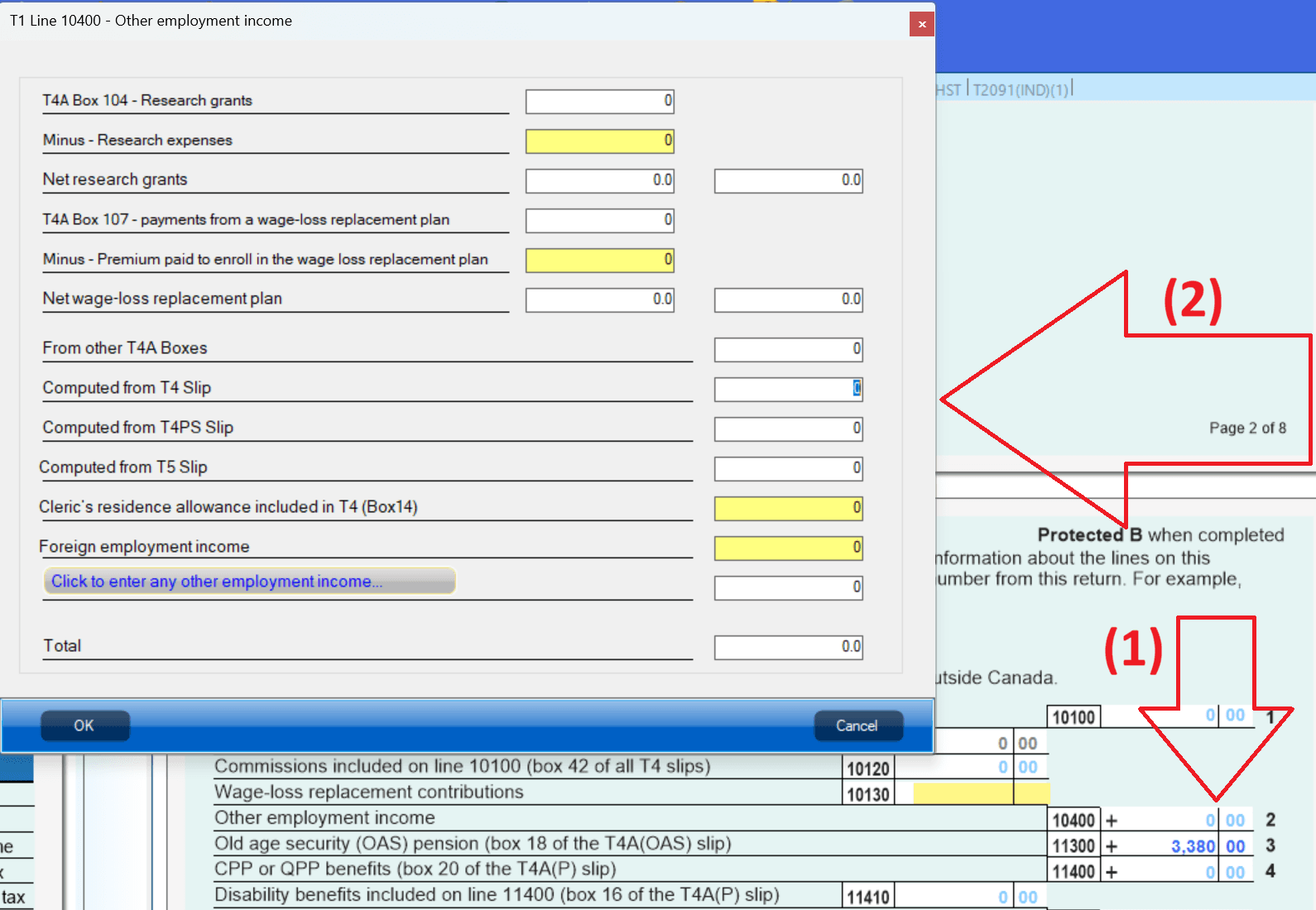 Line 10400 – Other employment income