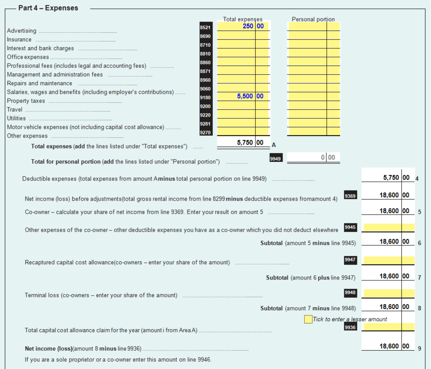 Rental Expenses